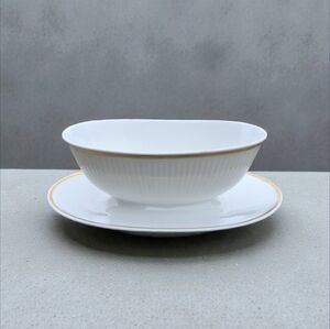 Royal Copenhagen Tunna (Ribbed) Gravy Boat